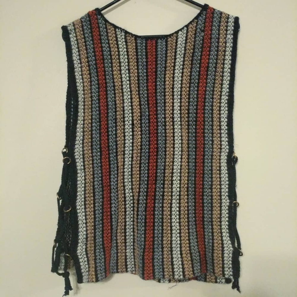 Vintage Jack Winter knit sweater vest tank top